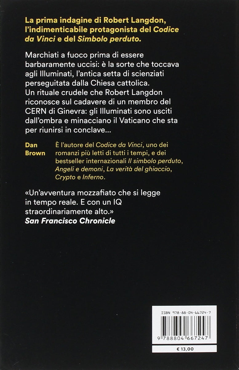 Angeli e Demoni di Dan Brown VENDUTO - L'angolo dei libri dimenticati